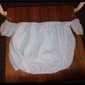 Off the shoulder crop top